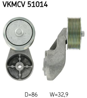 SKF Vezetőgörgő, hosszbordás szíj VKMCV51014_SKF